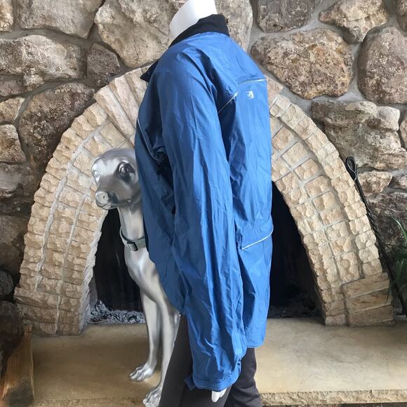 REI Full Zip Rain Blue Jacket Coat with Zipped Pocket Women's Size Small - Picture 4 of 10